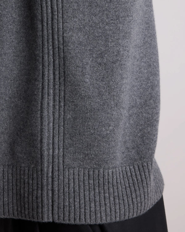Luxe Baby Cashmere Crewneck Sweater - S / Heather Pewter