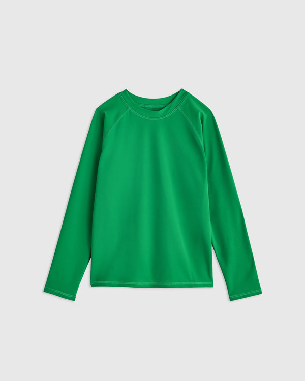 Long Sleeve Raglan Rash Guard - 6 / Island Aqua