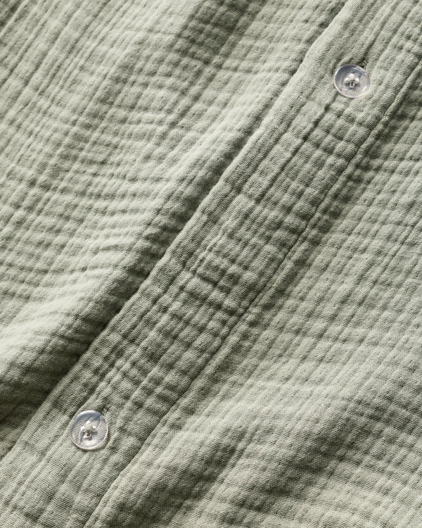 Organic Cotton Gauze Duvet Cover Set - Twin / Dried Sage