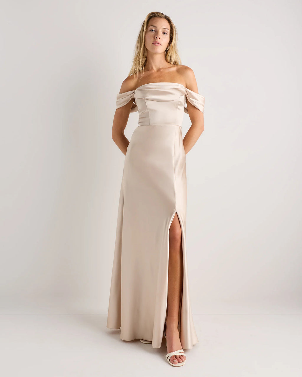 Aurora Stretch Satin Convertible Dress - 0 / Garden Sage Green