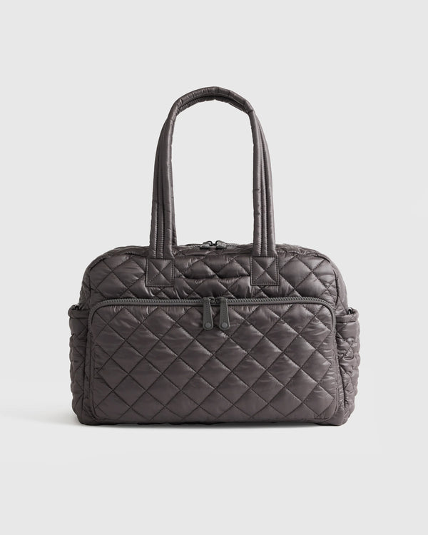 Transit Quilted Duffle Bag - One Size / Taupe Brown