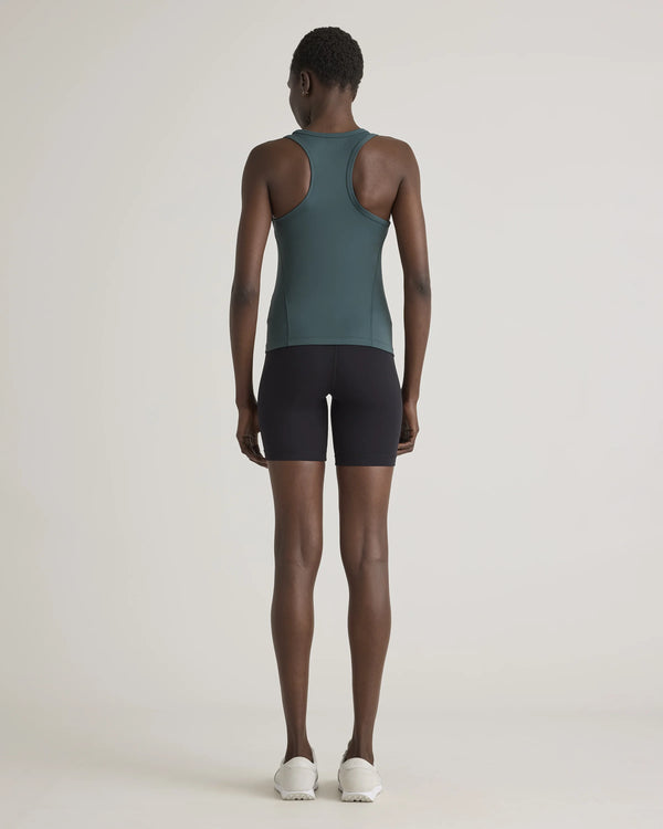 Ultra-Form Waist-Length Racerback Tank - XS / Forest Green