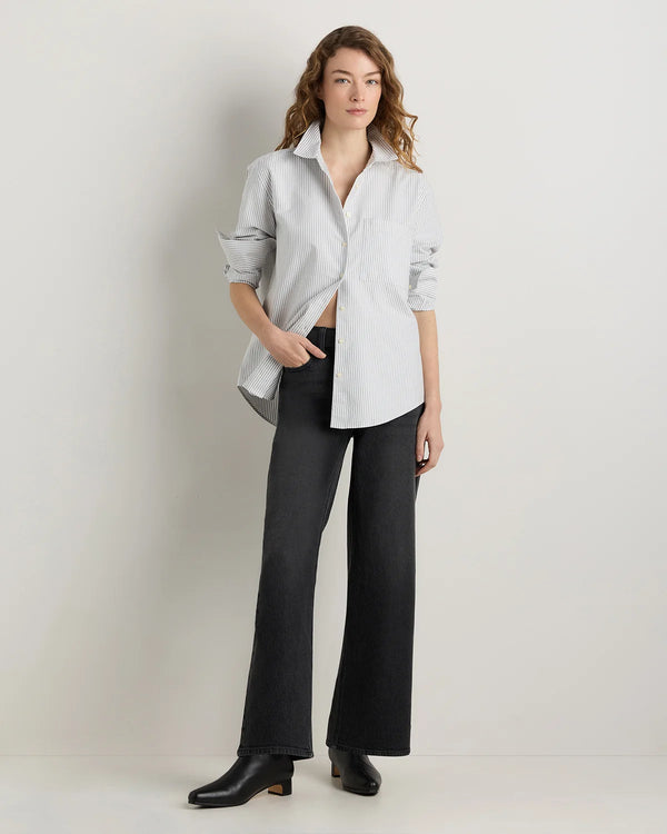Organic Cotton Relaxed Oxford Shirt - XS / Opal Pink