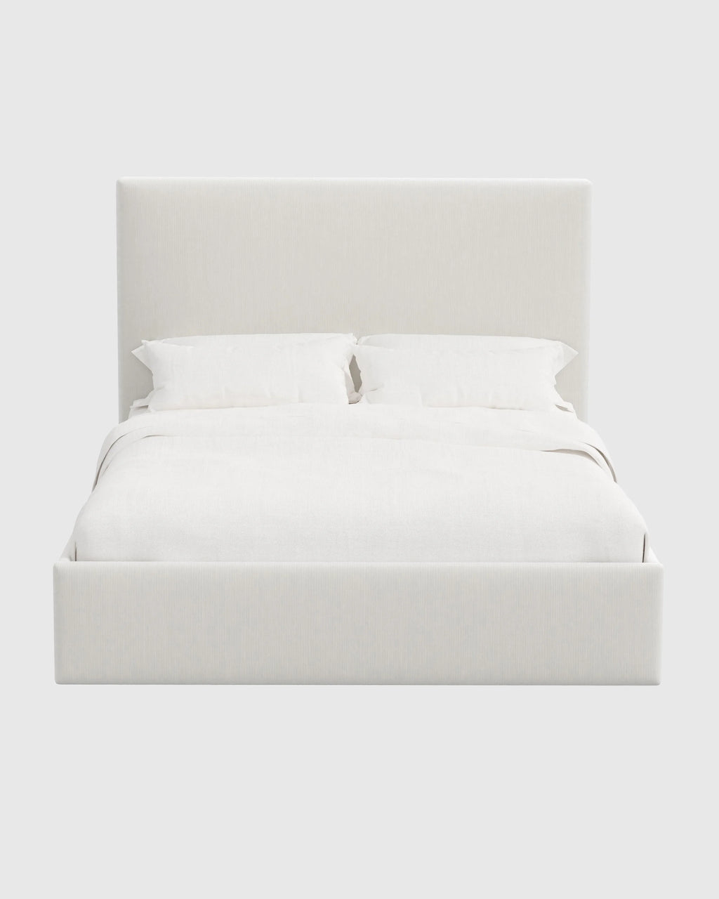 Square Bed in Performance Velvet - Full / Butterscotch