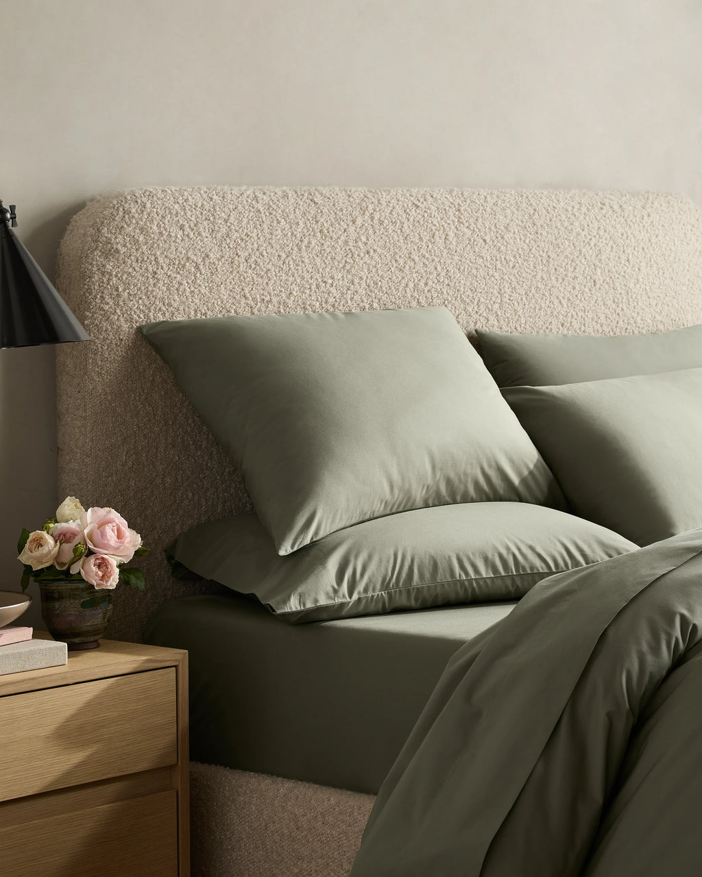 Organic Crisp Percale Duvet Cover Set - Twin / Espresso