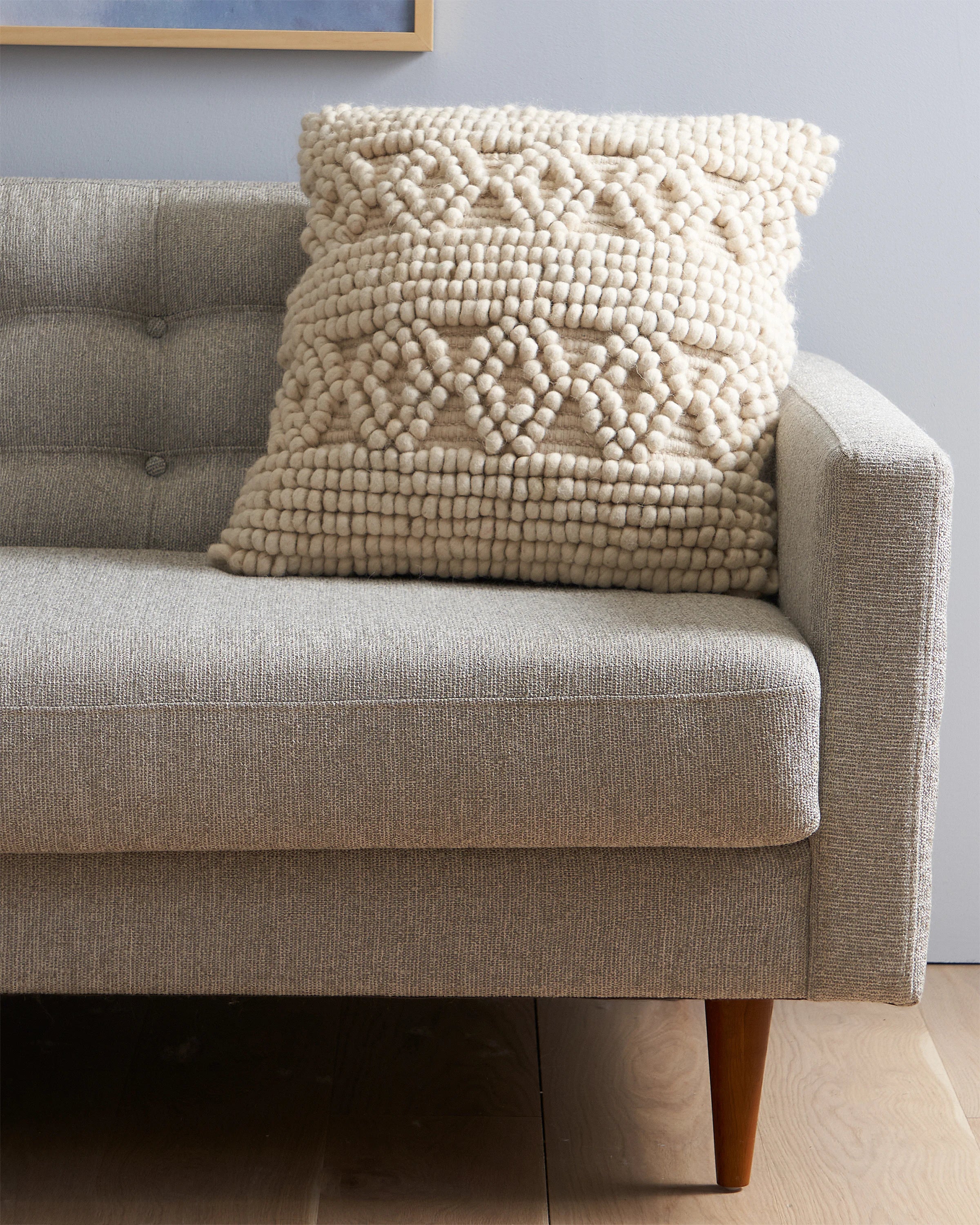 Kai Wool Pillow Cover - 20x20 / Ivory Secondary image