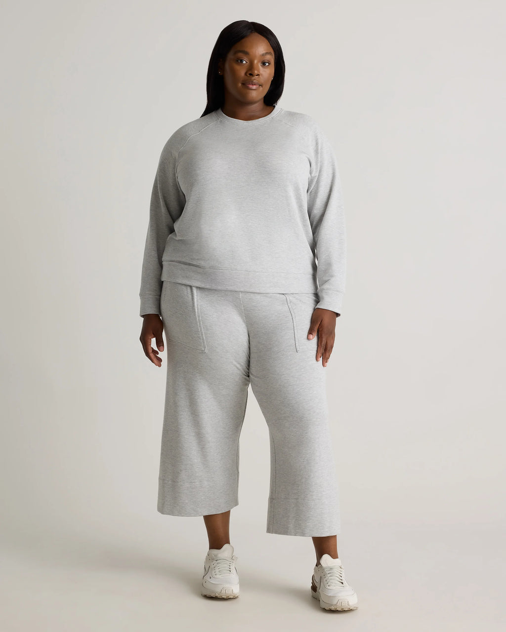 SuperSoft Fleece Crew - 1X / Dried Fig