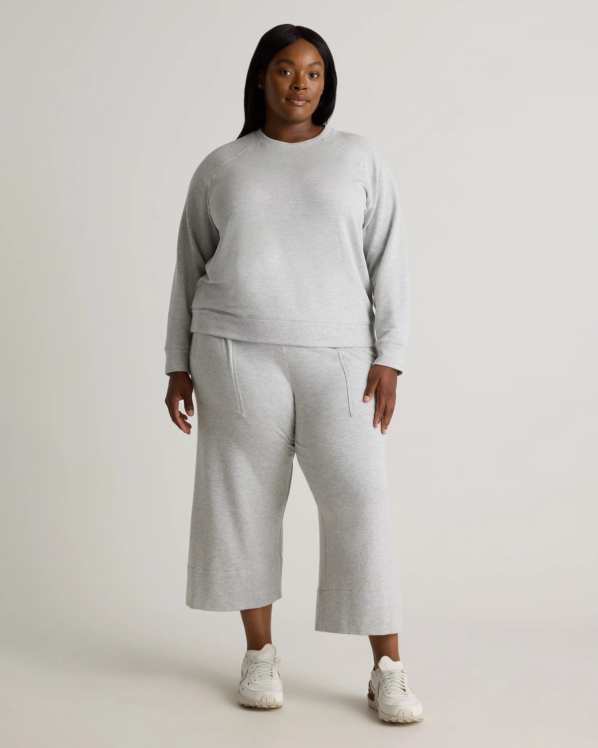 SuperSoft Fleece Crew - 1X / Dried Fig