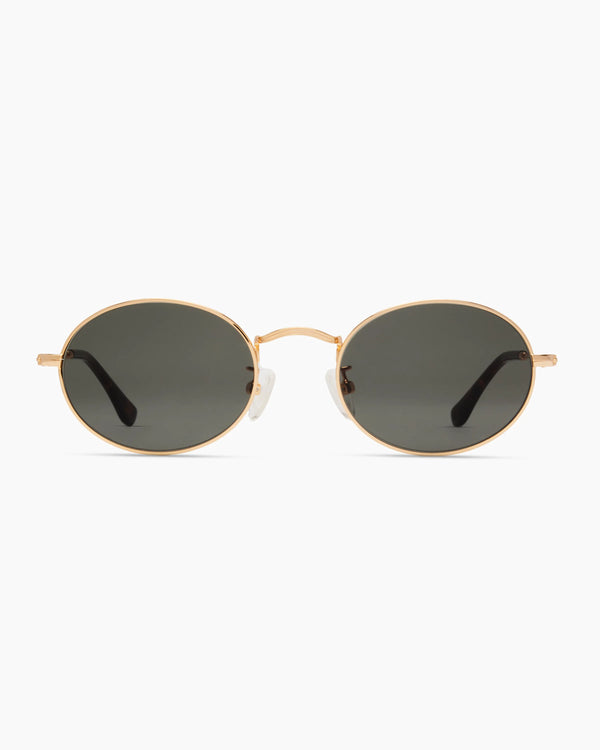 Venice Polarized Stainless Steel Sunglasses - Standard / Gold with Green lens