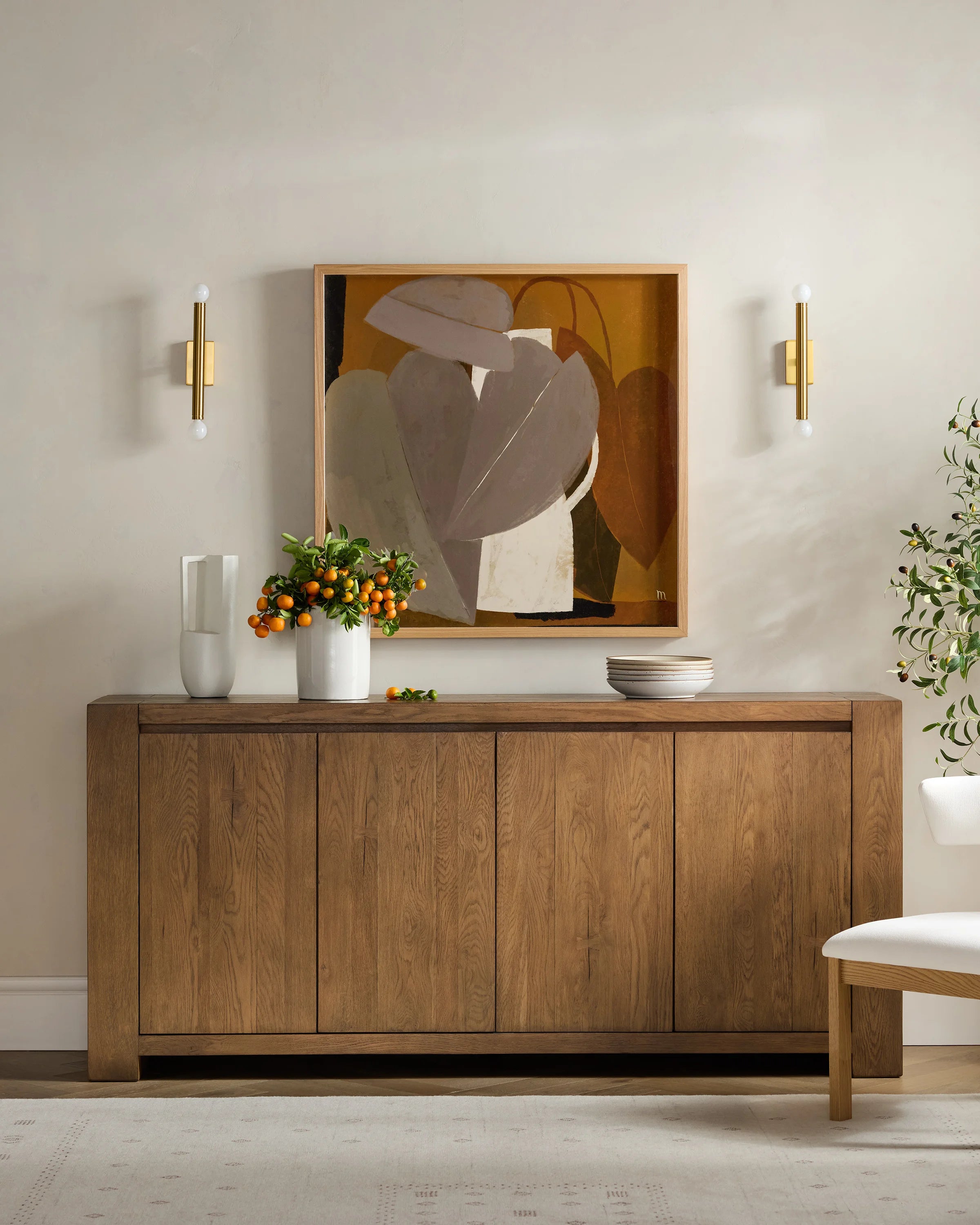 Reclaimed Oak Sideboard - One Size / Cafe Brown Secondary image