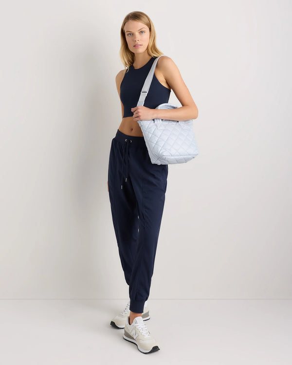 Transit Quilted Small Crossbody Tote - One Size / Taupe Brown