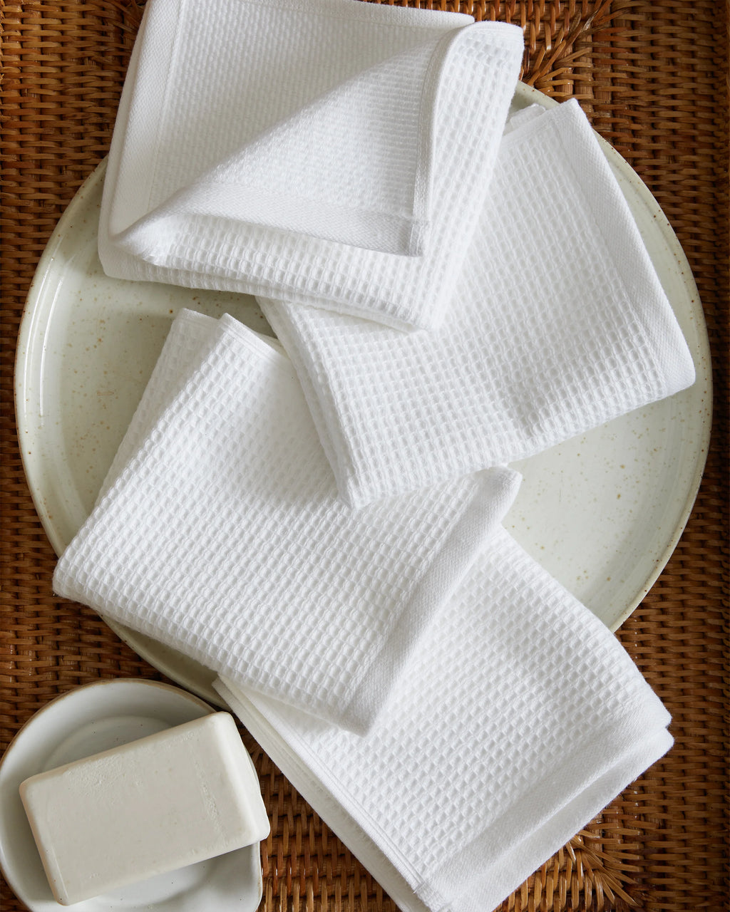 Turkish Waffle Terry Bath Sheet Bundle - One Size / White
