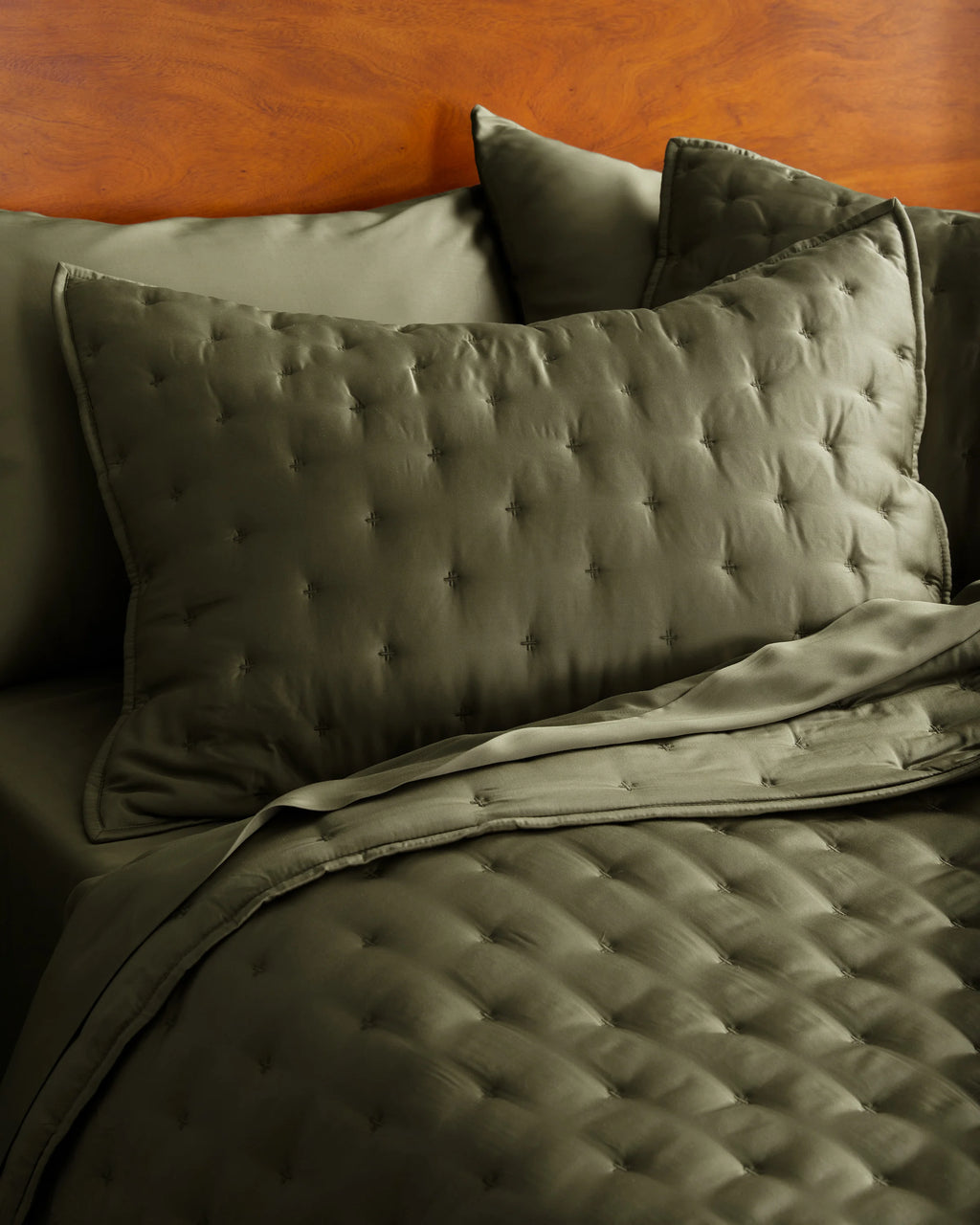 Bamboo Dream Quilt Set - Twin / Sage