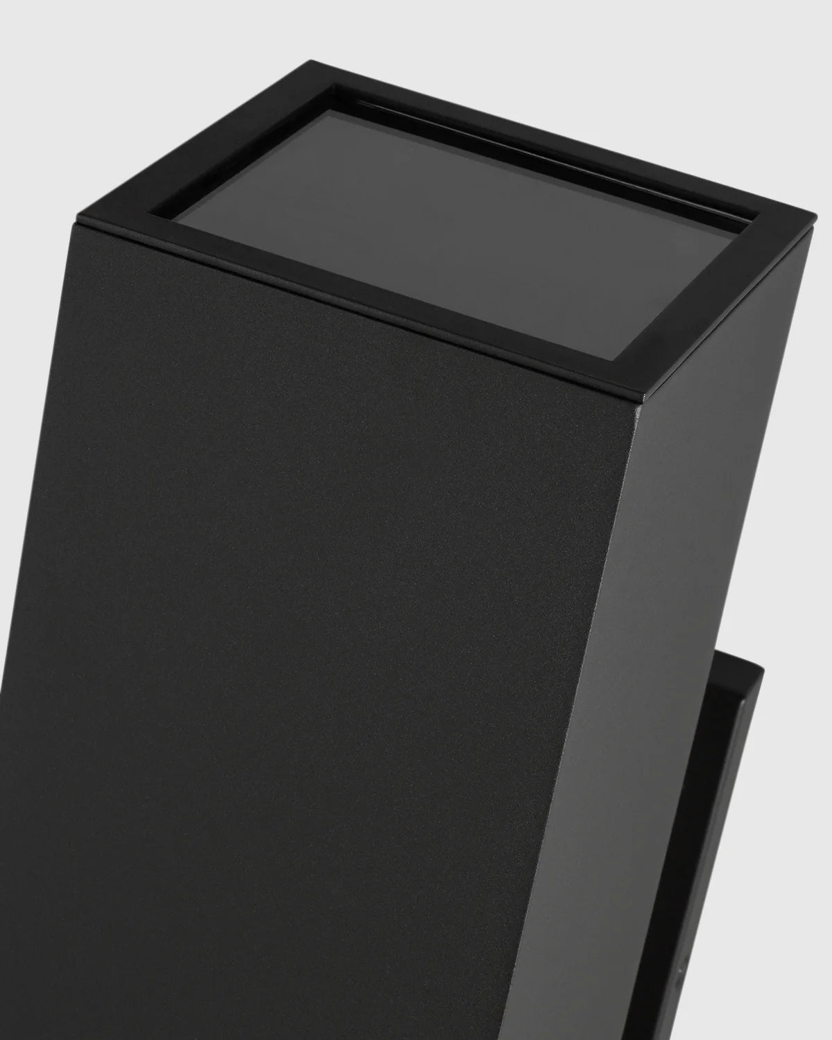 Outdoor Aluminum Rectangle Wall Sconce - One Size / Black Secondary image