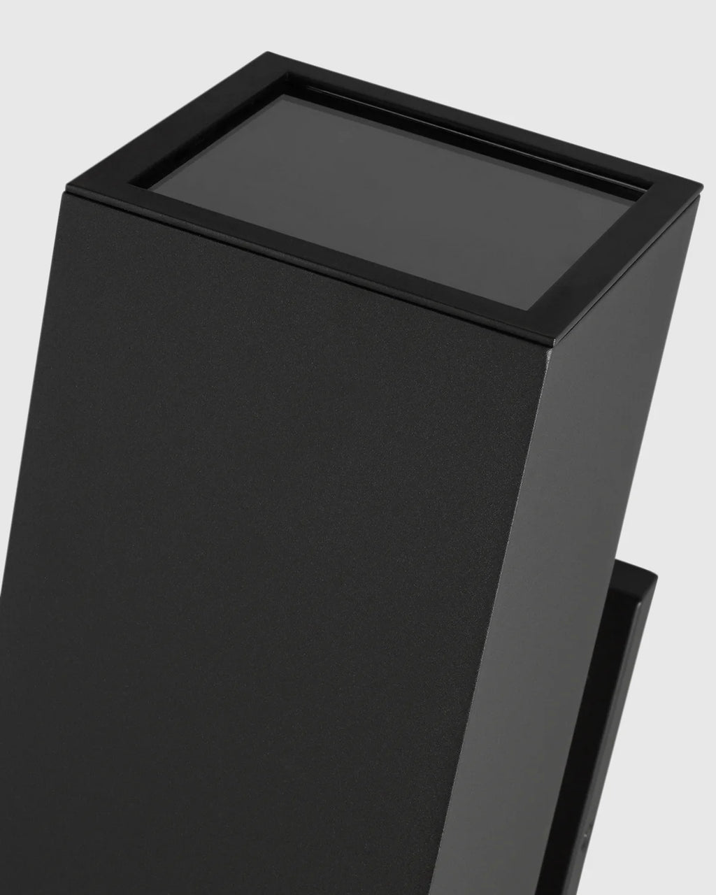 Outdoor Aluminum Rectangle Wall Sconce - One Size / Black