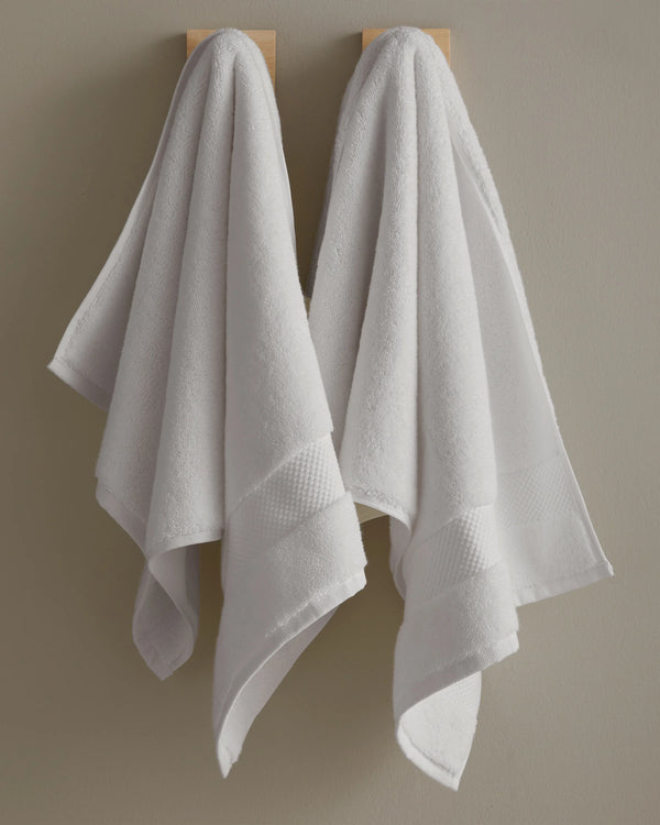 Turkish Ultra Plush Hand Towel (Set of 2) - One Size / White