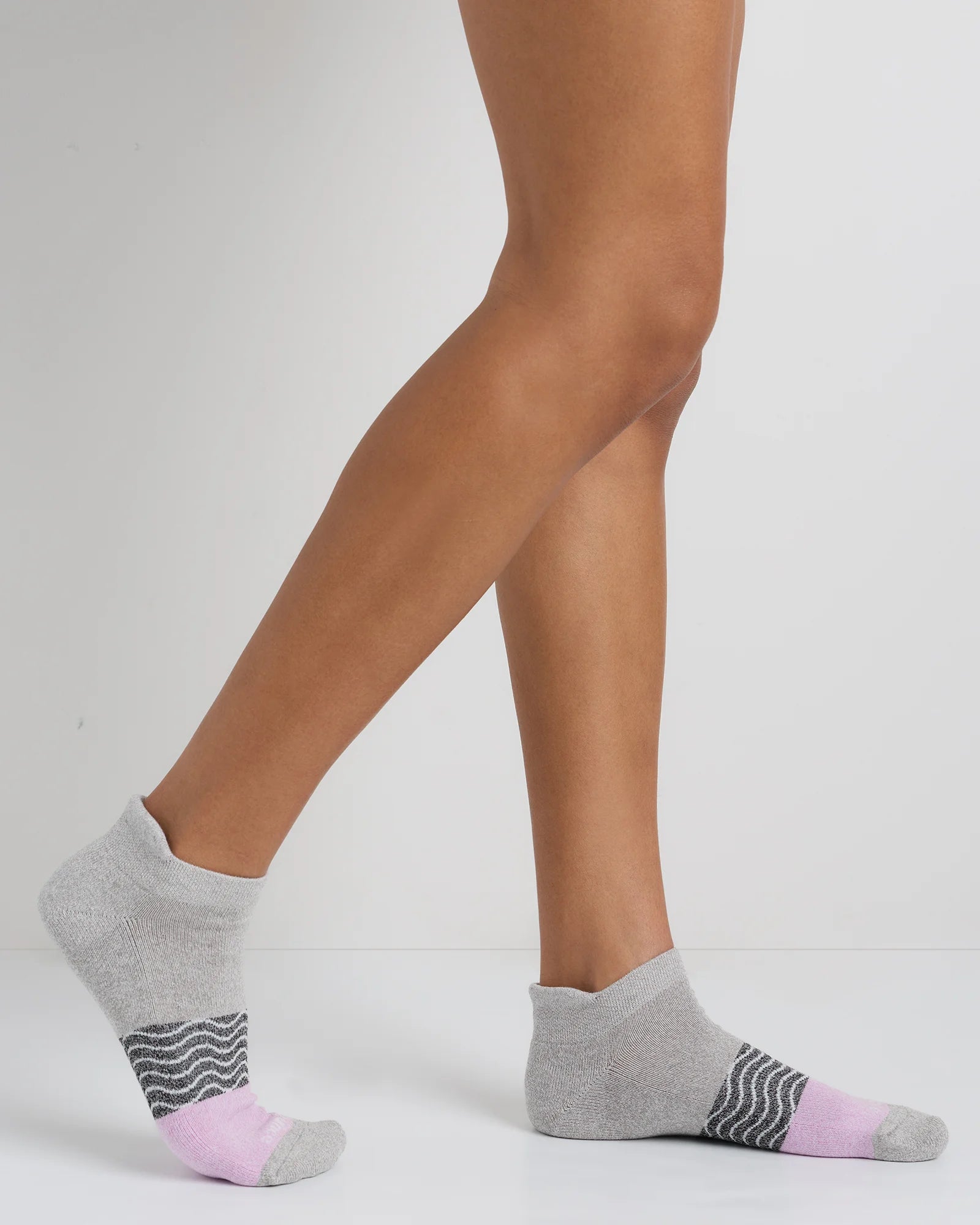 Everyday Cotton Tri-Block Marl Ankle Socks (4-pack) - S / Blue Purple Black Mix Secondary image