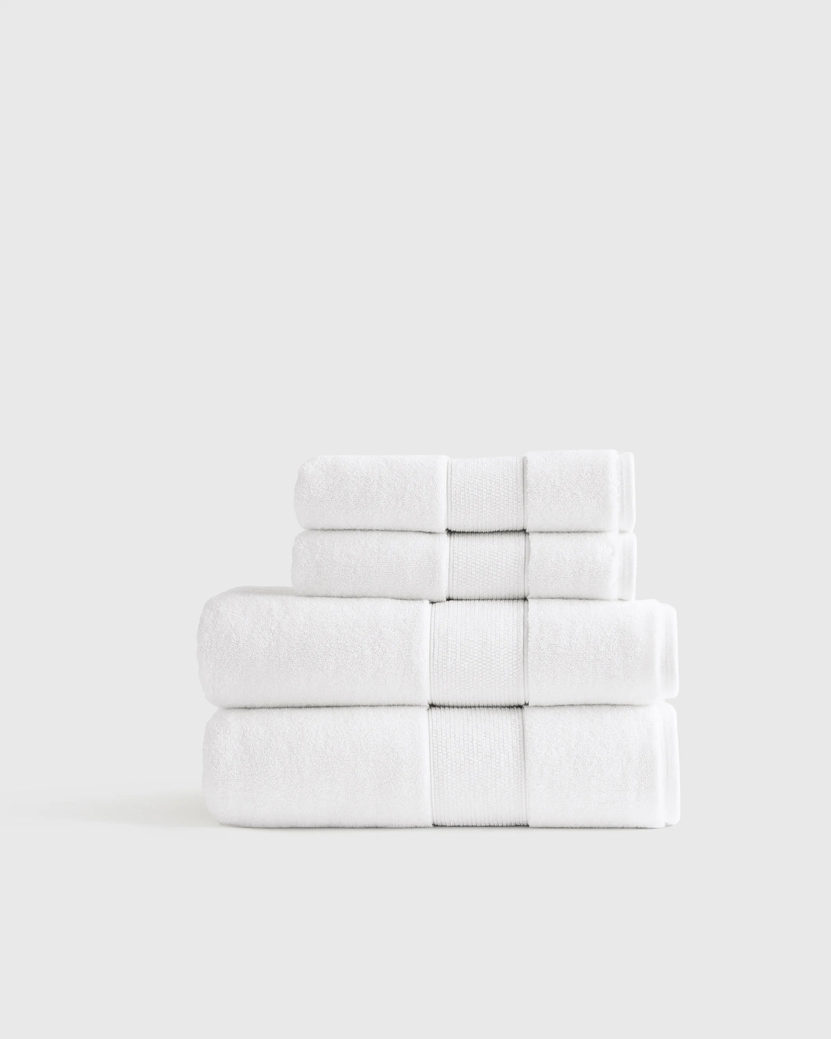 Classic Organic Turkish Cotton Bath Bundle (4 pieces) - One Size / White Main image