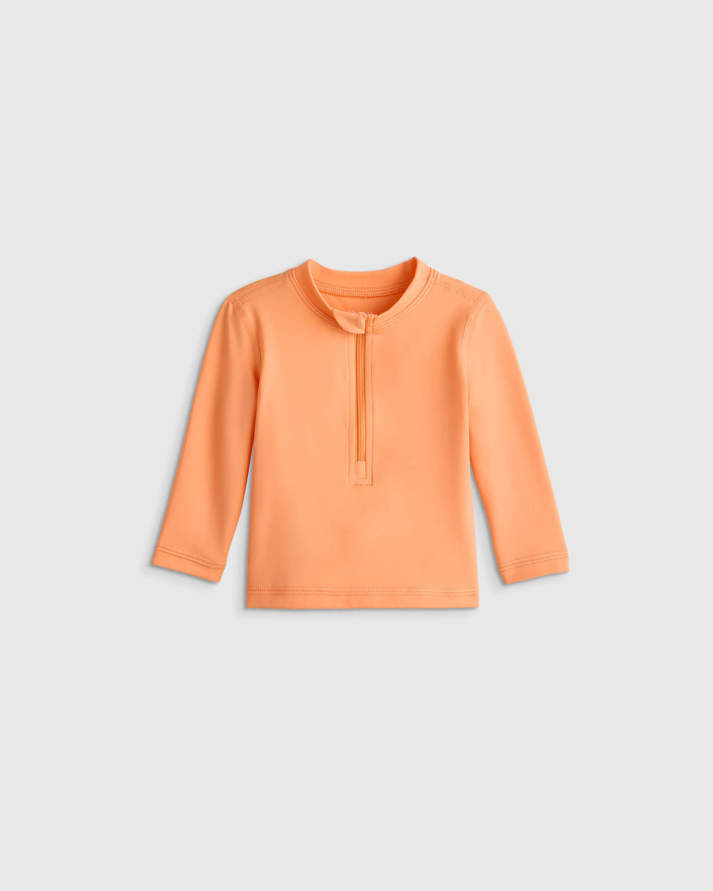 Long Sleeve Zip-Up Rash Guard - 0-3M / Yellow