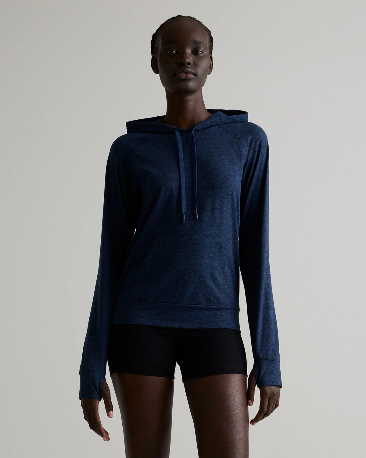 Flowknit Pullover Hoodie - XS / Heather Navy