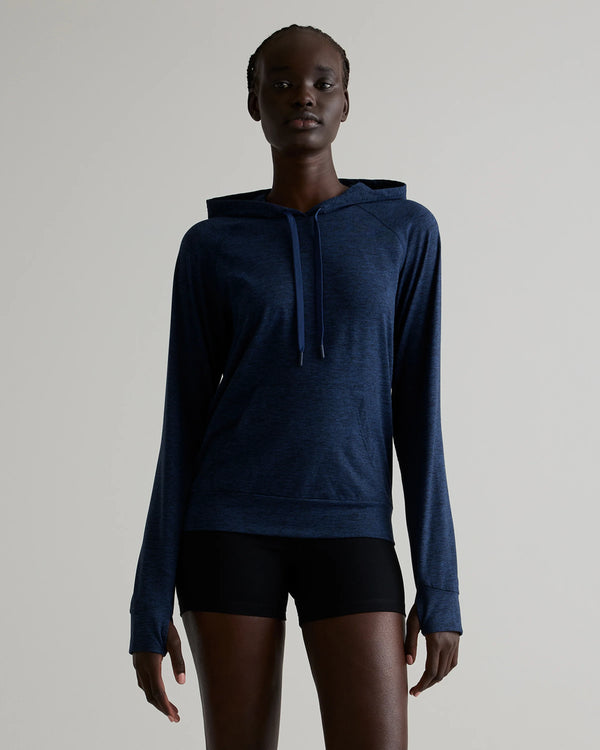 Flowknit Pullover Hoodie - XS / Heather Navy