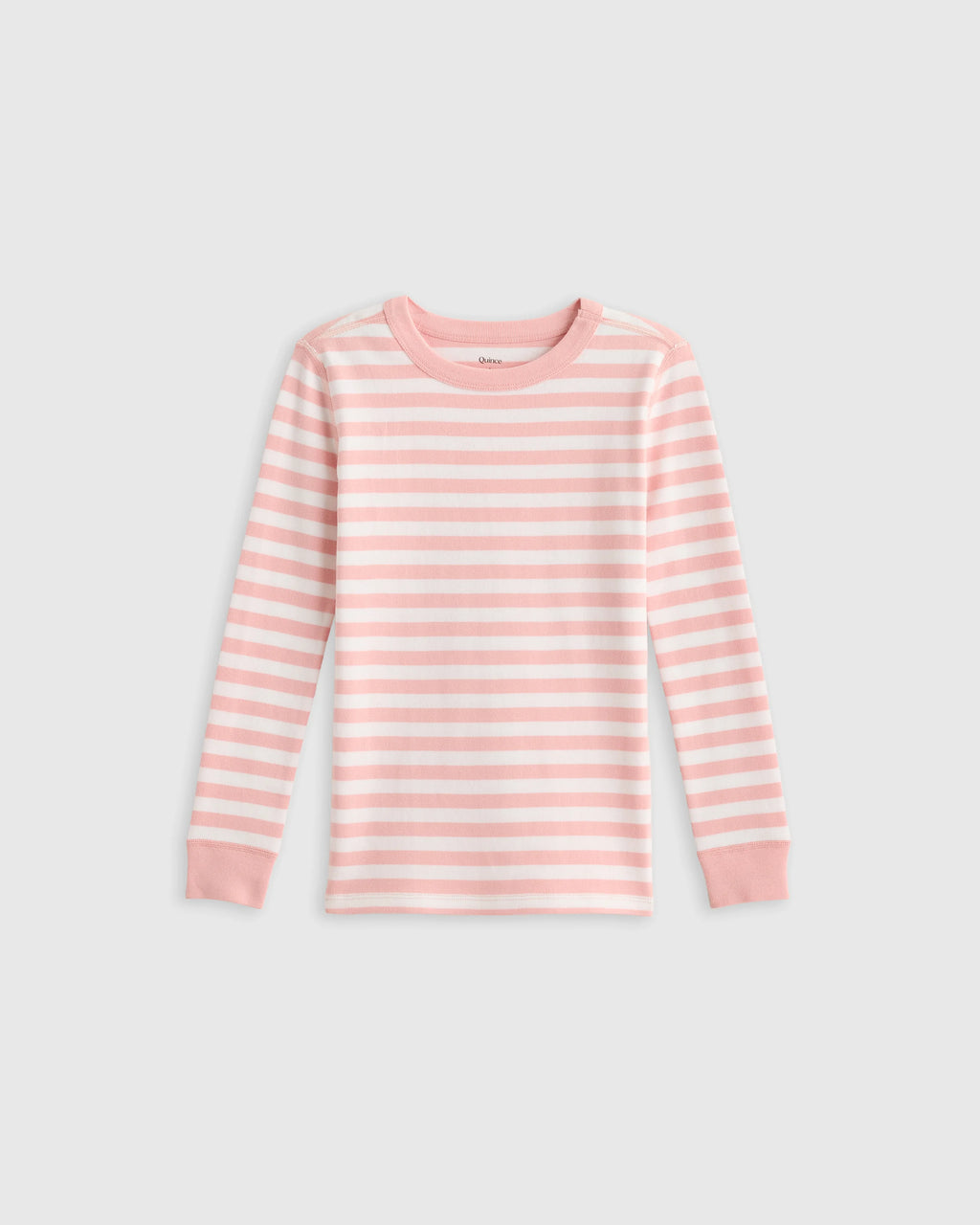 100% Organic Cotton Long Sleeve and Pant Pajama Set - 2T / Navy Stripe