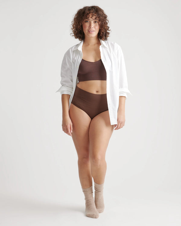 Shaping High-Waisted Brief (3-Pack) - XS / Cocoa