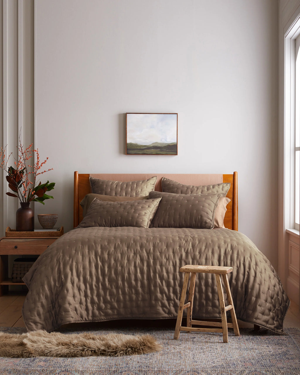 Bamboo Dream Quilted Sham Set - Standard / Sage