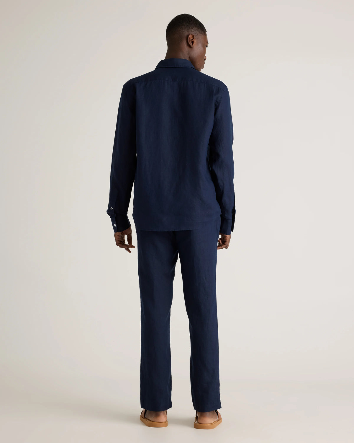 100% European Linen Pants - S / Bayberry Olive