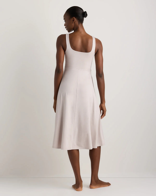 Flowknit Breeze Fit & Flare Dress - XS / Heather Green