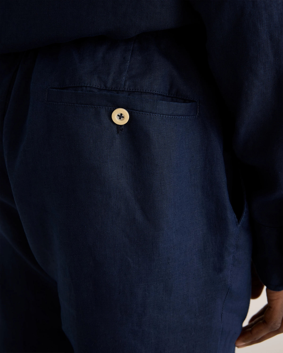 100% European Linen Pants - S / Bayberry Olive