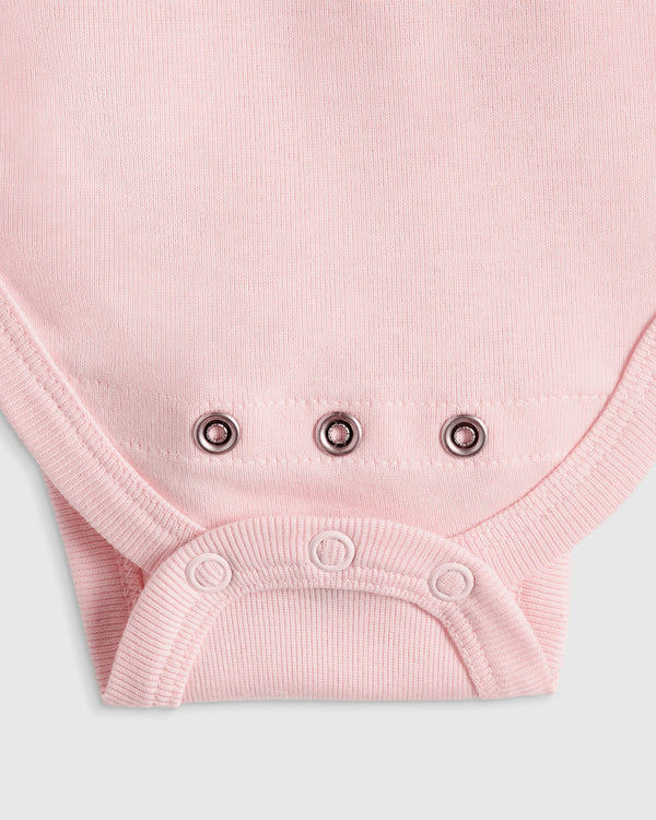 100% Organic Cotton Long Sleeve Bodysuit - 0-3M / Safari