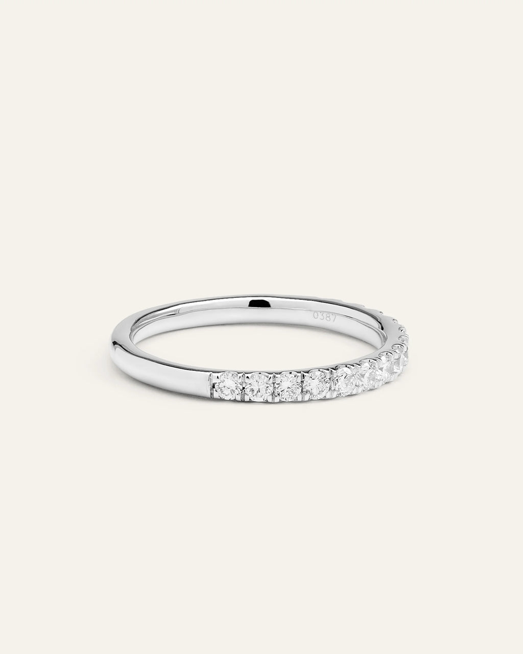 Lab Grown Diamond Pave Band - 4 / Yellow Gold