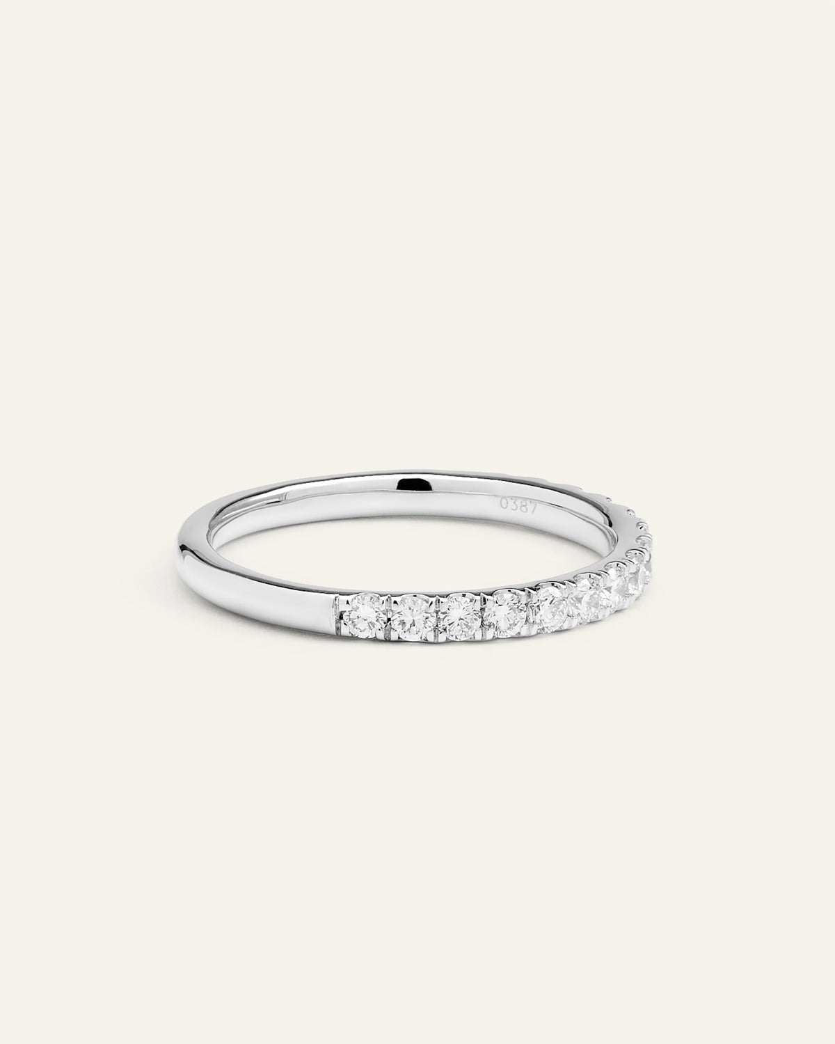Lab Grown Diamond Pave Band - 4 / Yellow Gold