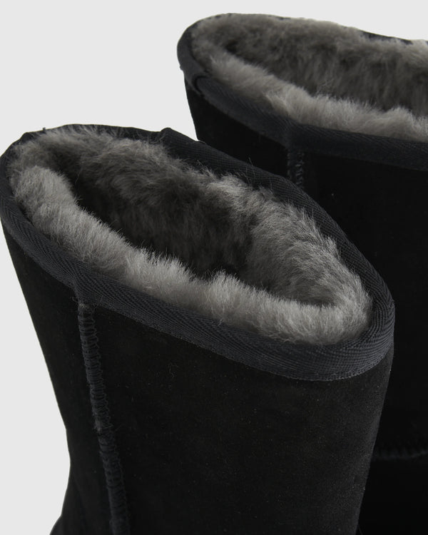 Australian Shearling Mid-Calf Boot - 6 / True Black