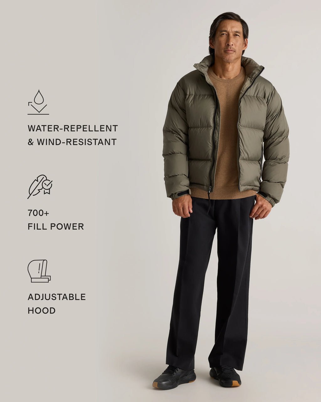 Responsible Down Puffer Jacket - XS / Carbon Grey
