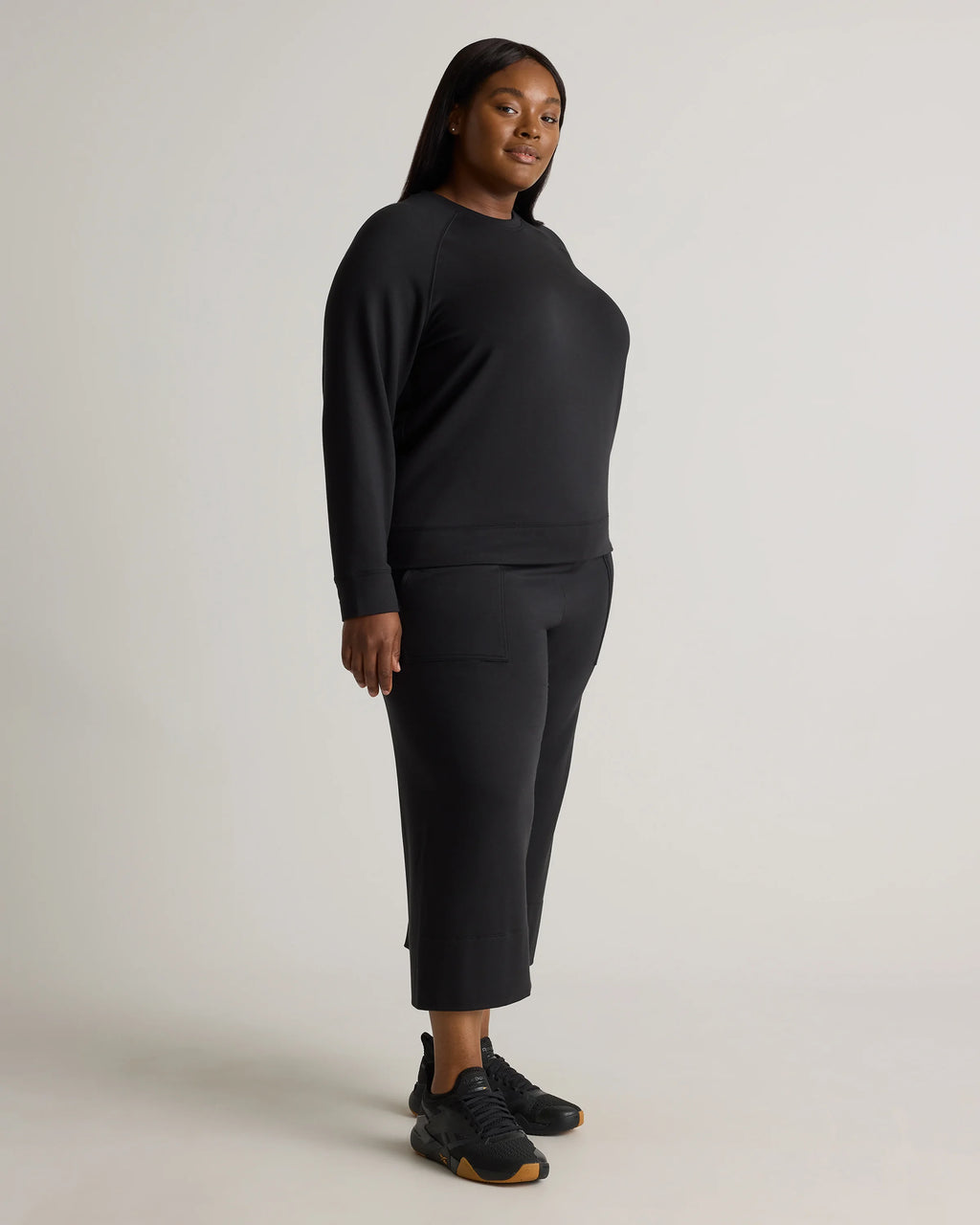 SuperSoft Fleece Crew - 1X / Dried Fig