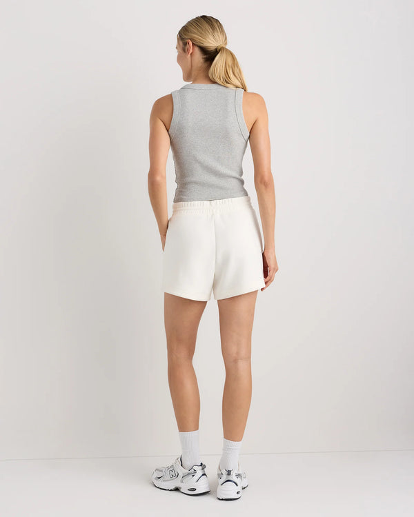 CloudComfort High-Rise Sweatshorts - XS / Pebble Beige