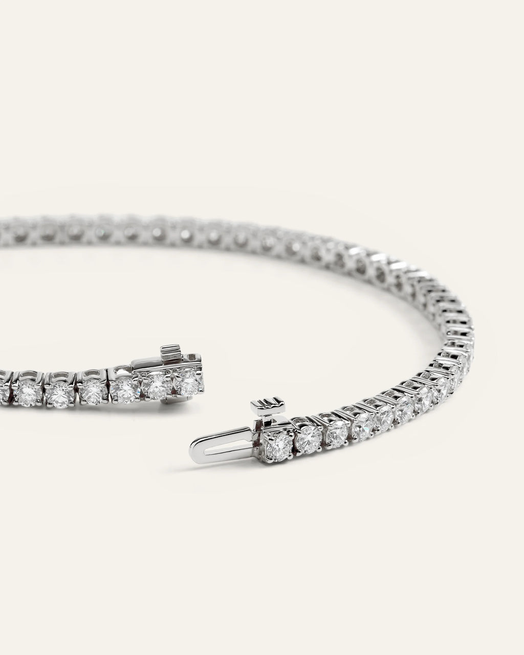 14K Gold Lab Grown Diamond Tennis Bracelet - 4ctw - 6.5" / Yellow Gold