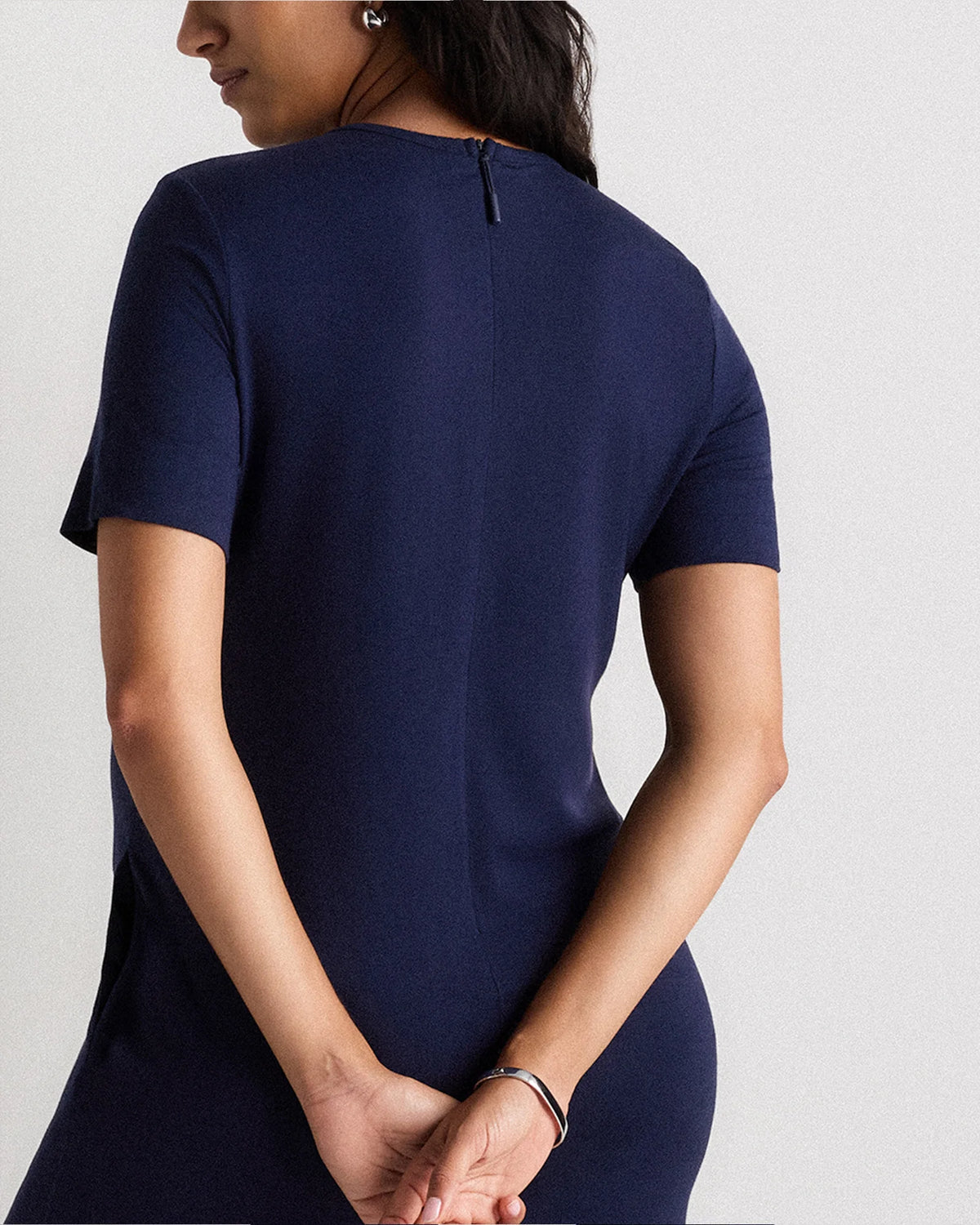 Bamboo Jersey Maternity Everyday Jumpsuit - XS / Deep Navy Main image