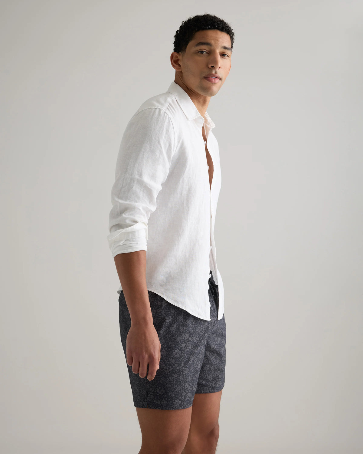 Italian Swim Trunks - 5.5" - XS / Navy Diamond Geo