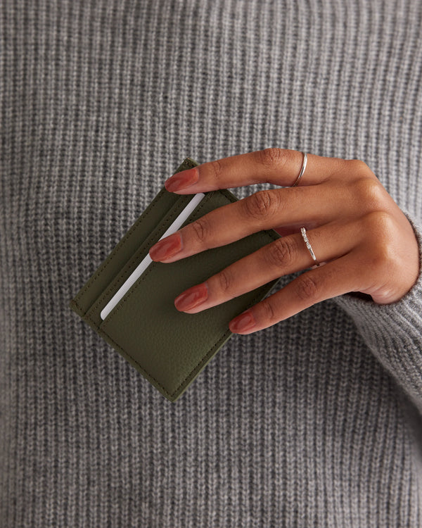 Adeline Slim Card Case - One Size / Olive