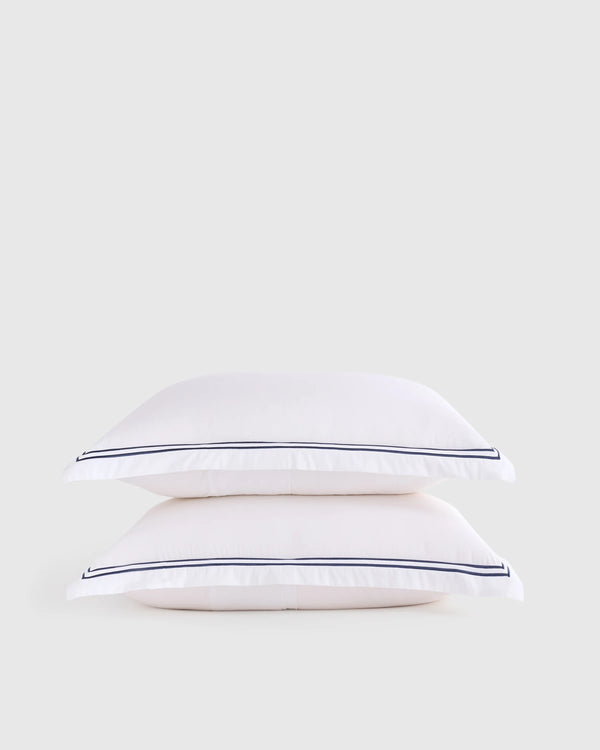 Organic Crisp Percale Sham Set - Standard / White