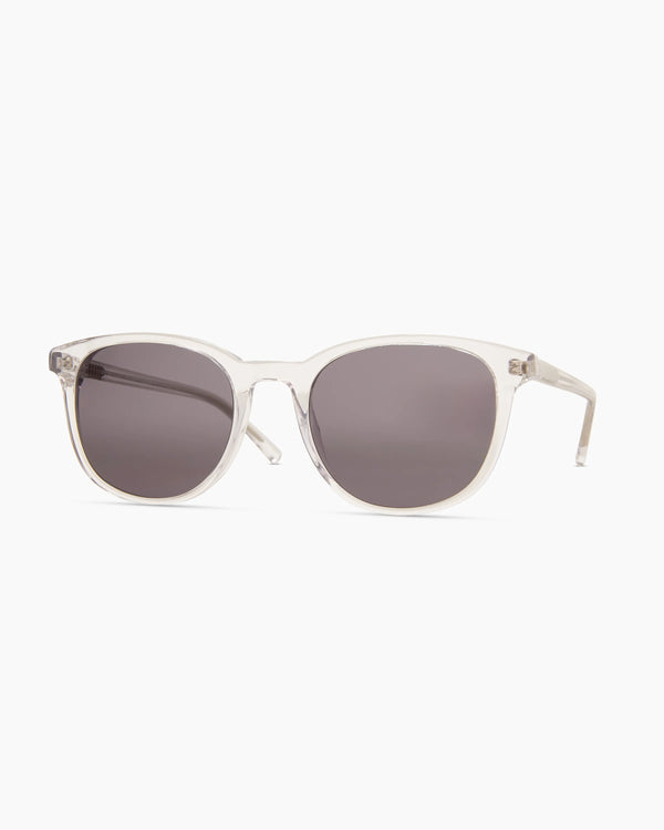 Charlie Polarized Acetate Sunglasses - Standard / Clear with Grey lens