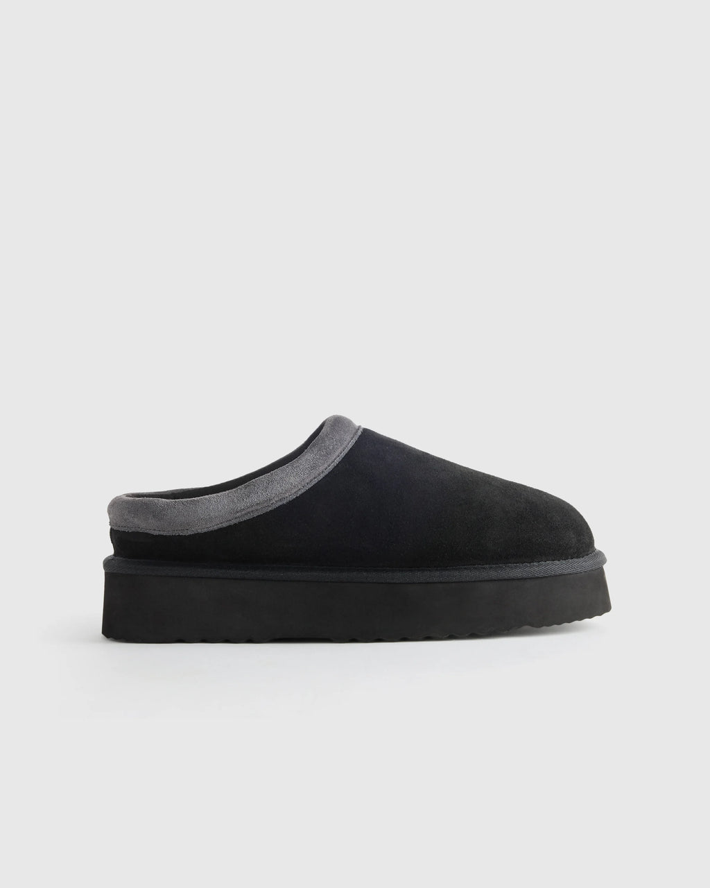 Australian Shearling Platform Clog Slipper - 5 / Pecan