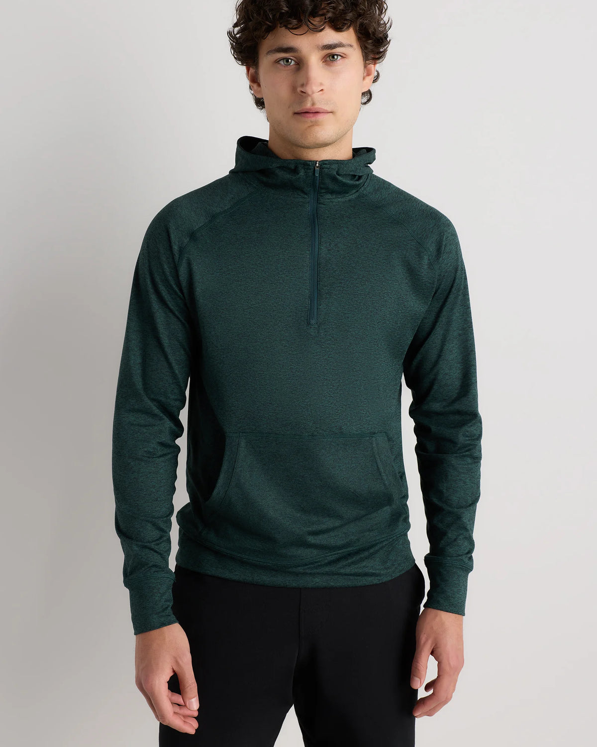 Flowknit Performance Half-Zip Hoodie - S / Heather Green Main image