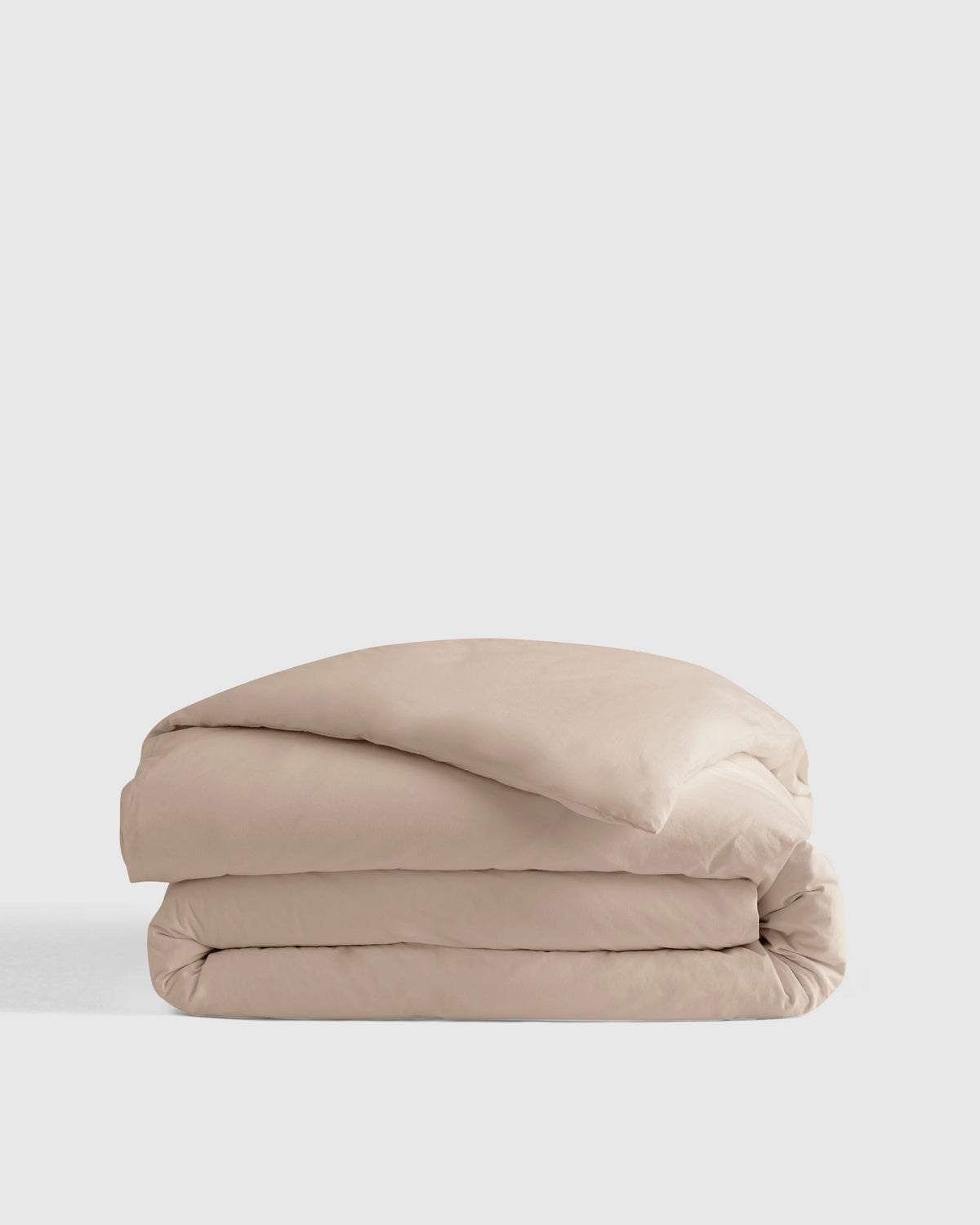 Organic Brushed Cotton Duvet Cover - Twin / Toffee Main image