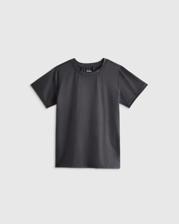Flowknit Breeze Tee - 2T / Heather Dewstone Blue