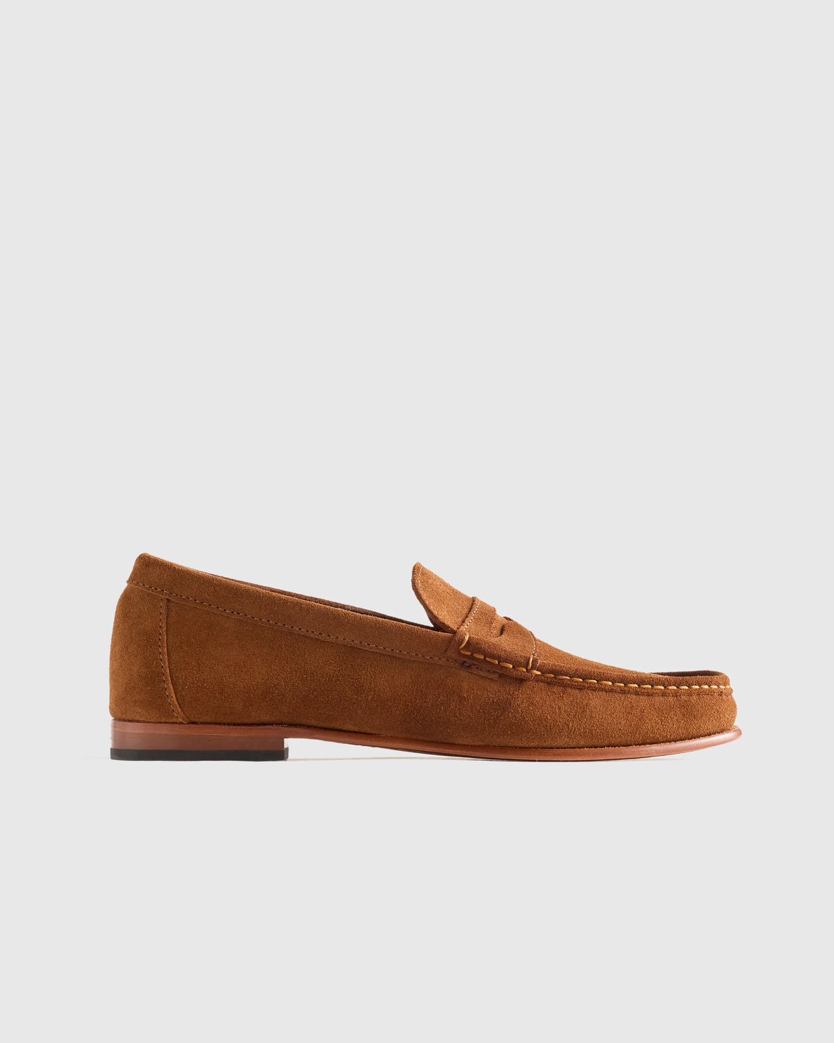 Essential Suede Penny Loafer - 7 / Whiskey Main image