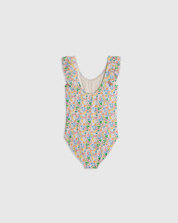 Ruffle One Piece Swimsuit - 2T / Soft Ditsy Floral